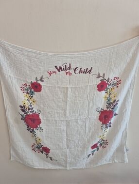 Stay Wild My Child Muslin Swaddle Blanket *has A Stain